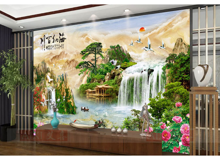 瓷砖山水画