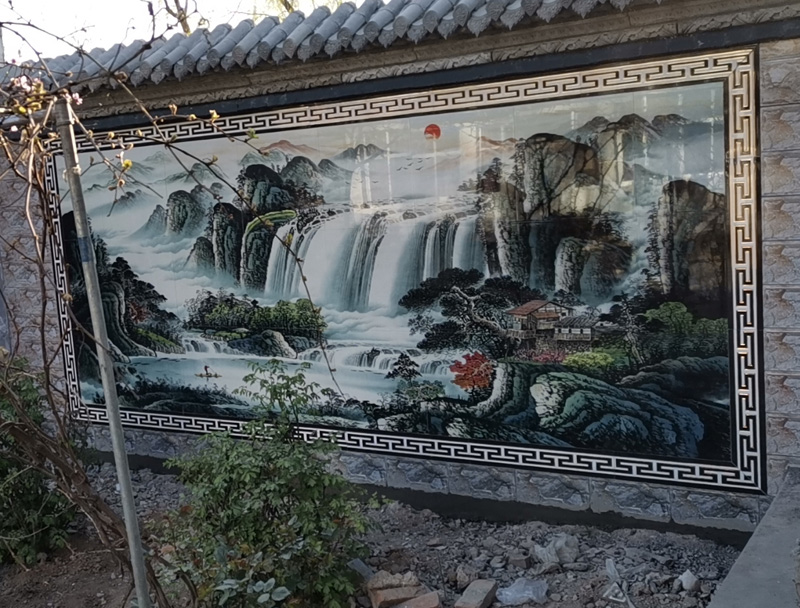 迎门墙图案