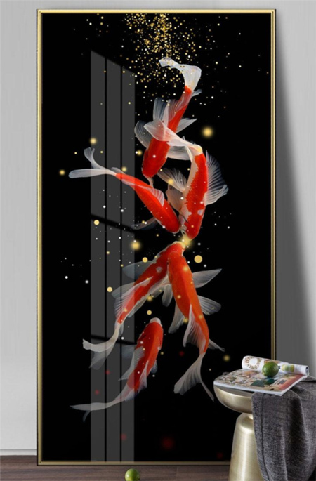鱼水图片聚财手机主题图片